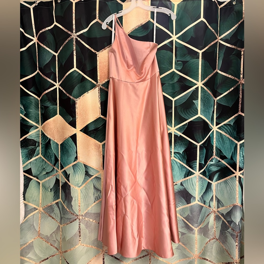 David’s Bridal Pink Bridesmaid Dress